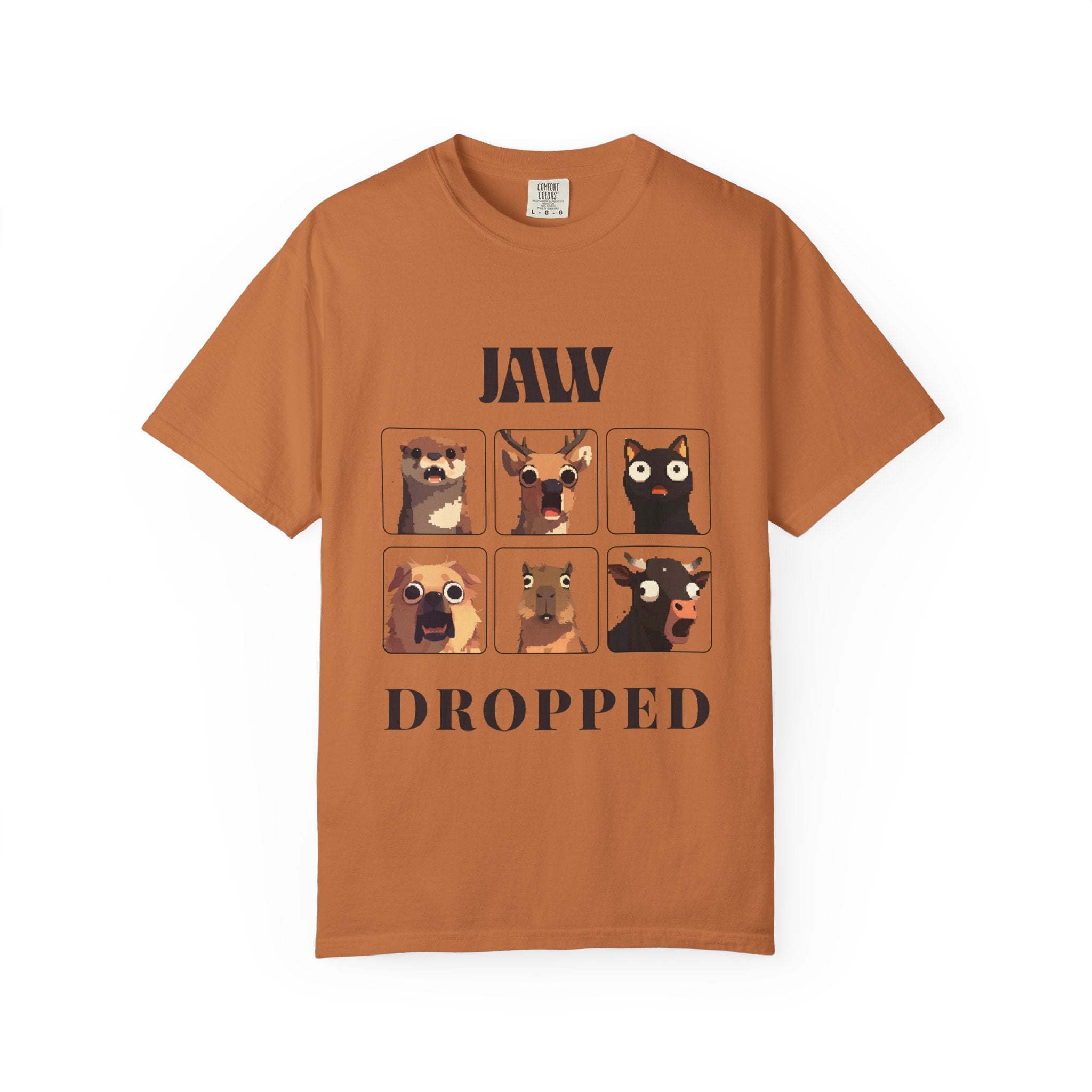 Funny Animal Graphic T-Shirt, Jaw Dropped Tee, Humorous Gift, Unisex Fashion, Casual Wear, Animal Lovers Shirt