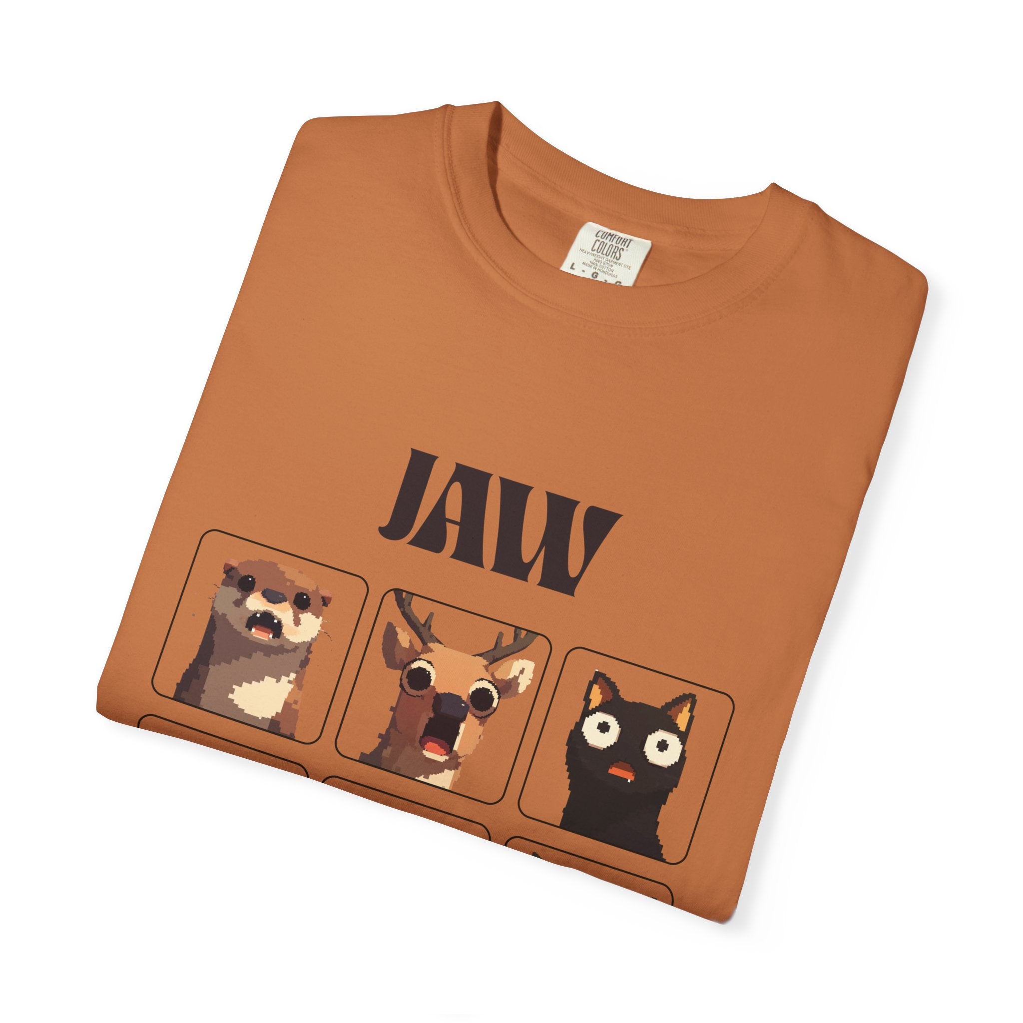 Funny Animal Graphic T-Shirt, Jaw Dropped Tee, Humorous Gift, Unisex Fashion, Casual Wear, Animal Lovers Shirt