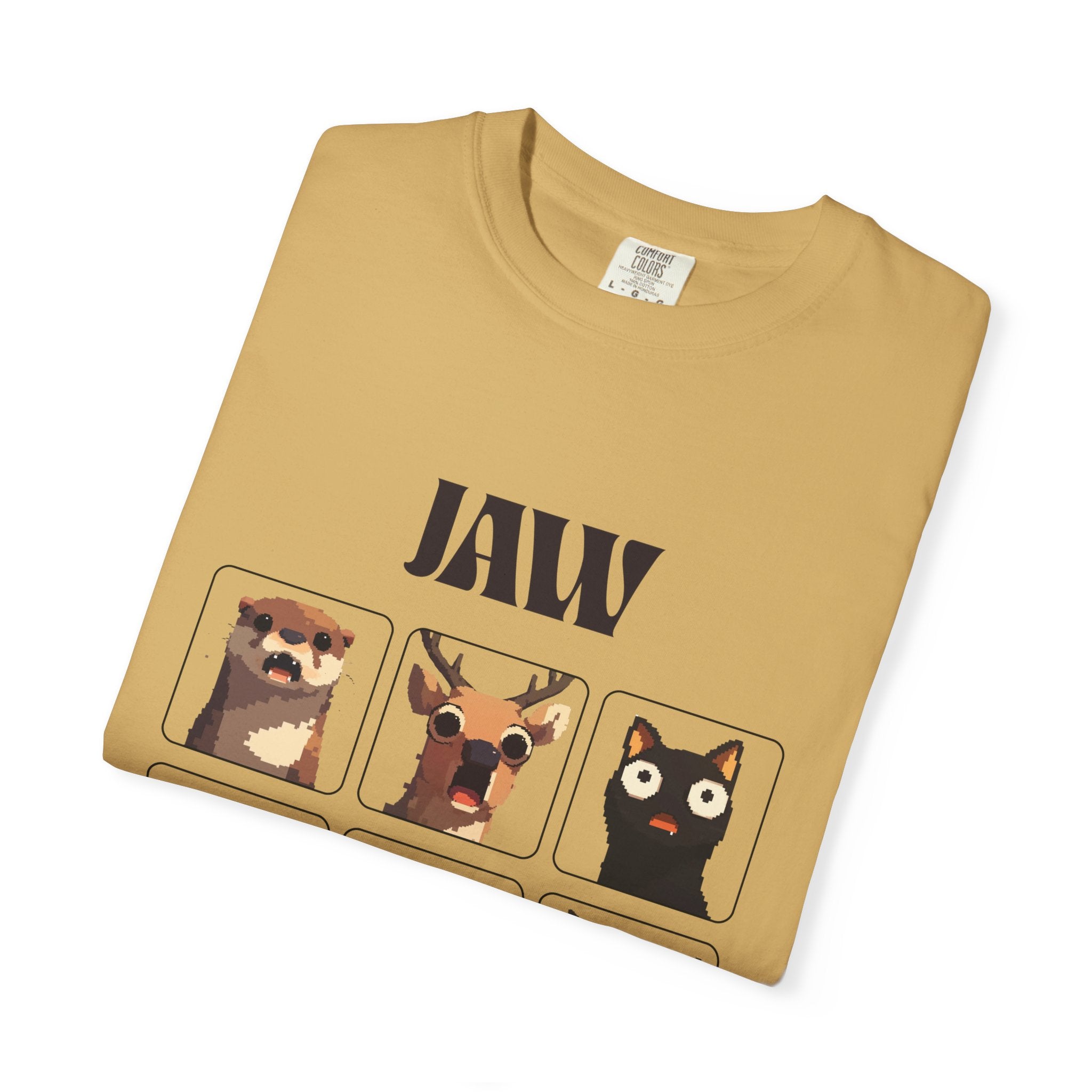 Funny Animal Graphic T-Shirt, Jaw Dropped Tee, Humorous Gift, Unisex Fashion, Casual Wear, Animal Lovers Shirt