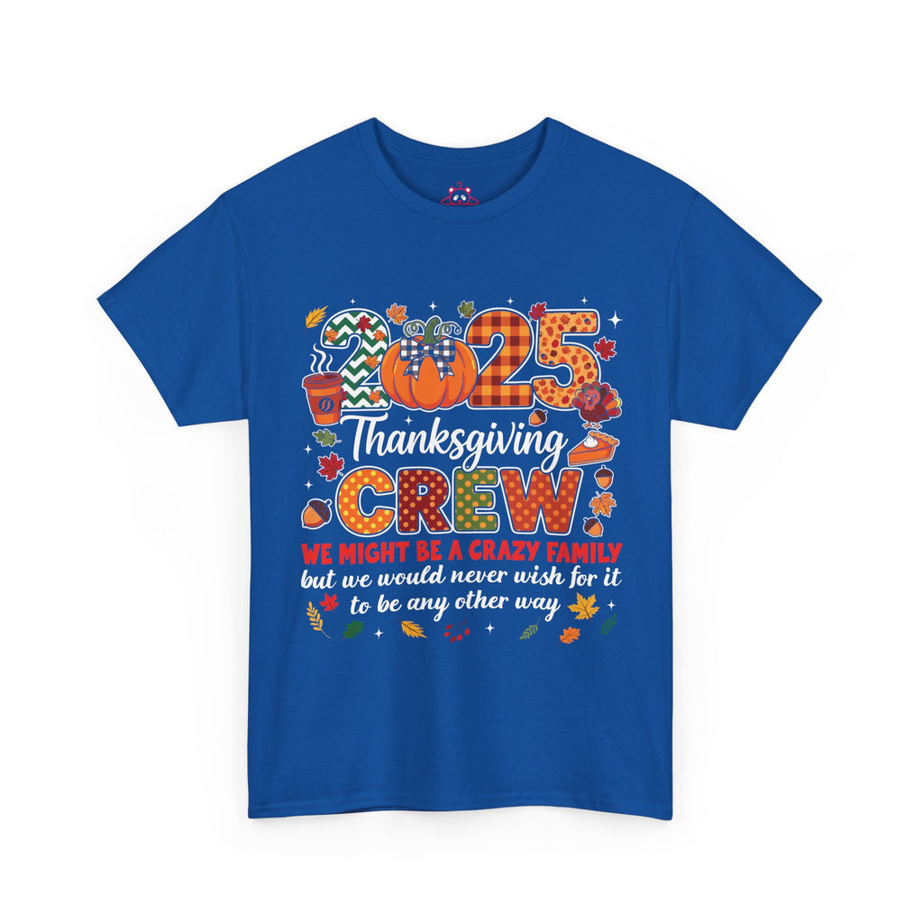 Family Matching Thanksgiving Crew 2025 T-Shirt, Turkey Feast Day Gifts shirt Men Women, Thanksgiving Presents For Mom Dad Grandpa Grandma