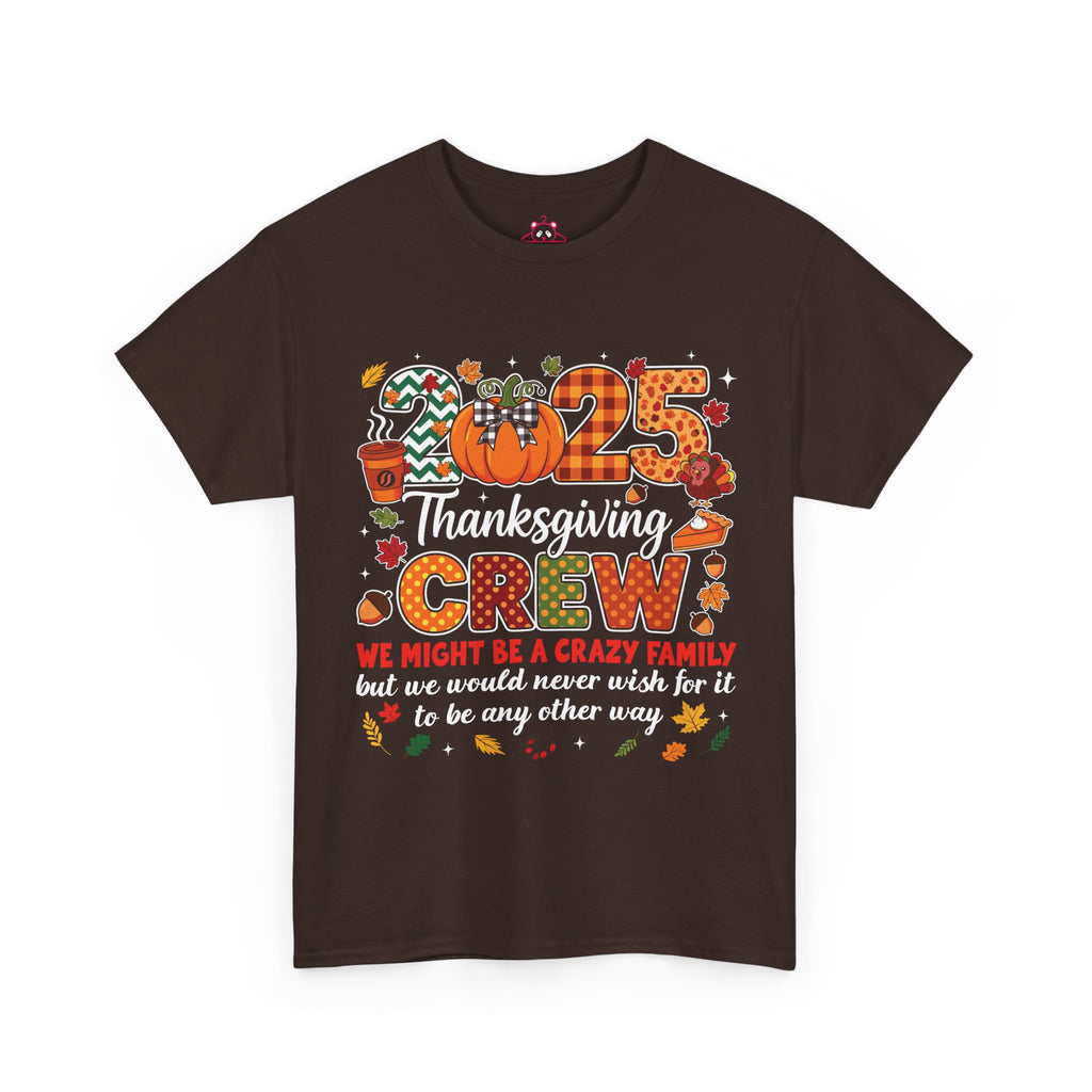 Family Matching Thanksgiving Crew 2025 T-Shirt, Turkey Feast Day Gifts shirt Men Women, Thanksgiving Presents For Mom Dad Grandpa Grandma