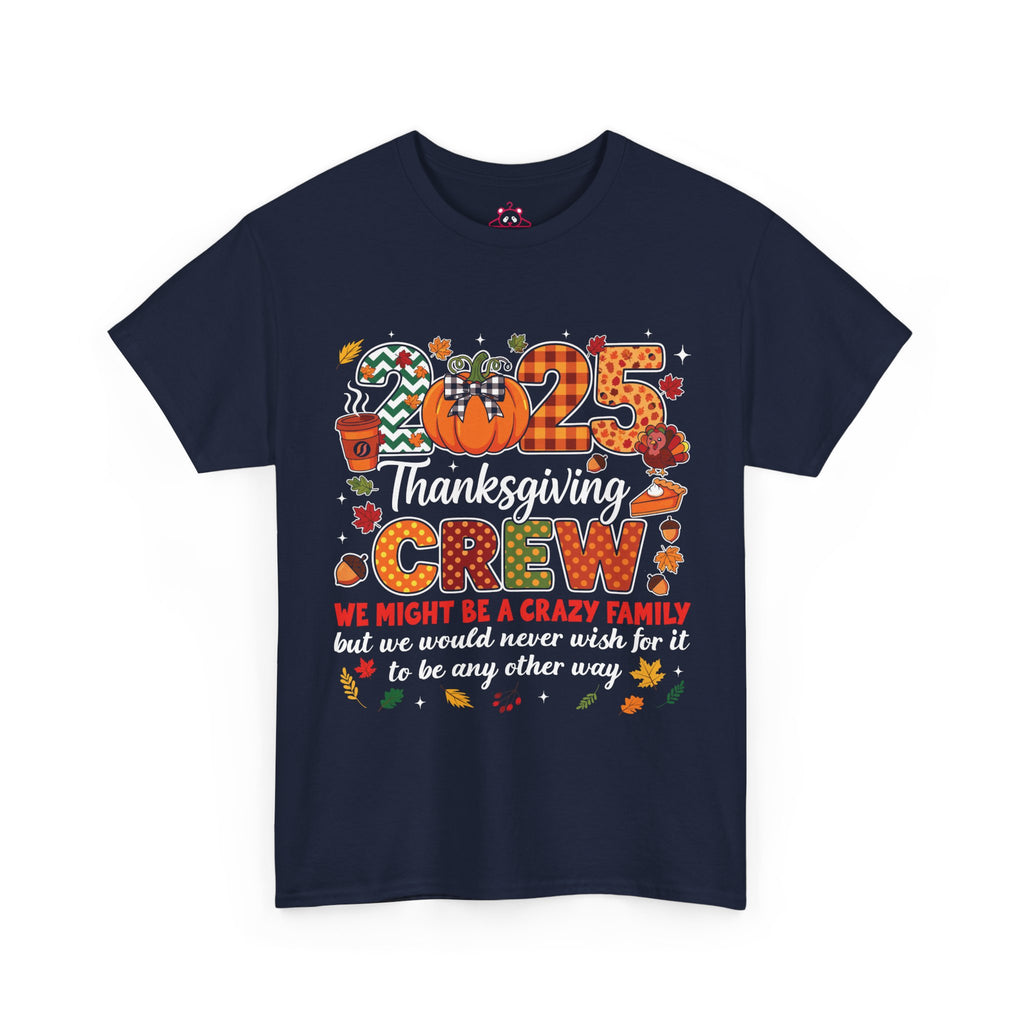 Family Matching Thanksgiving Crew 2025 T-Shirt, Turkey Feast Day Gifts shirt Men Women, Thanksgiving Presents For Mom Dad Grandpa Grandma